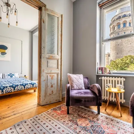 Historical Apt. With Galata Sea View/turkish Hamam * Estambul